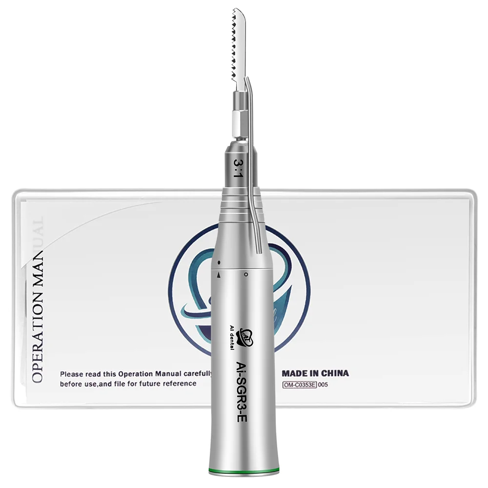 SGR3-E Oral Micro Saw Handpiece 3:1 Reduction Dental Surgery Handpiece 1.8mm Reciprocating With Stainless Steel Body
SGR3-E Oral Micro Saw Handpiece 3:1 Reduction Dental Surgery Handpiece 1.8mm Reciprocating With Stainless Steel Body