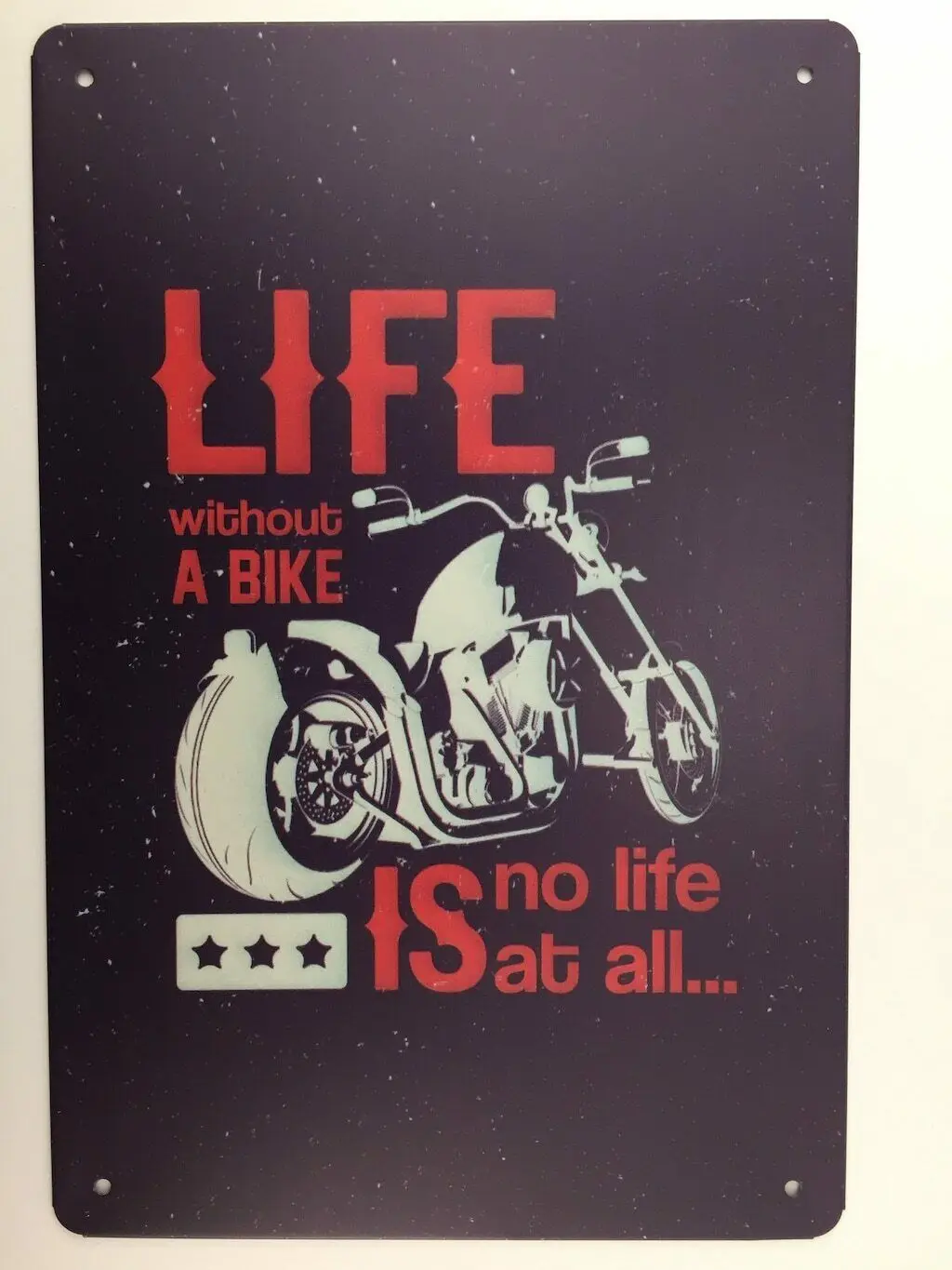 Life Without A Bike Metal Tin Sign Iron Painting Wall Plate Home Bar Pub Man Cave Decor
Life Without A Bike Metal Tin Sign Iron Painting Wall Plate Home Bar Pub Man Cave Decor