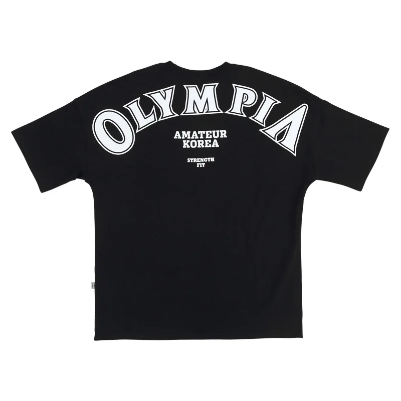 Men's short-sleeved T-shirt summer wind new tide men's fashion half-sleeve body its popular logo loose cotton men's tops gym T-s
Men's short-sleeved T-shirt summer wind new tide men's fashion half-sleeve body its popular logo loose cotton men's tops gym T-s