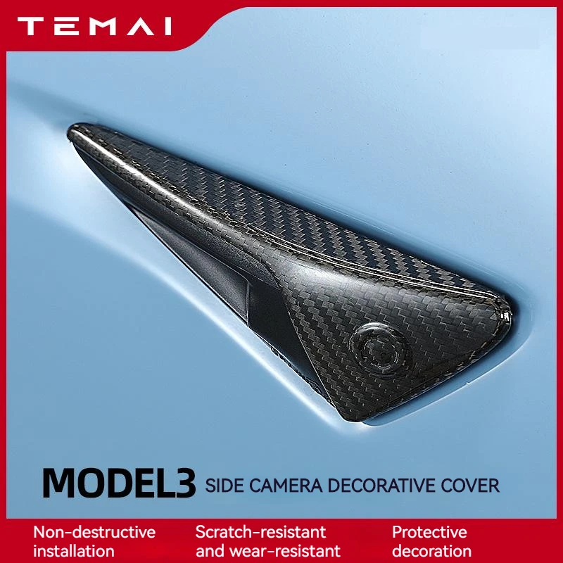 TEMAI применимо к Tesla Model3, защитный чехол из настоящего углеродного волокна для корпуса камеры и аксессуары для модернизации
TEMAI применимо к Tesla Model3, защитный чехол из настоящего углеродного волокна для корпуса камеры и аксессуары для модернизации