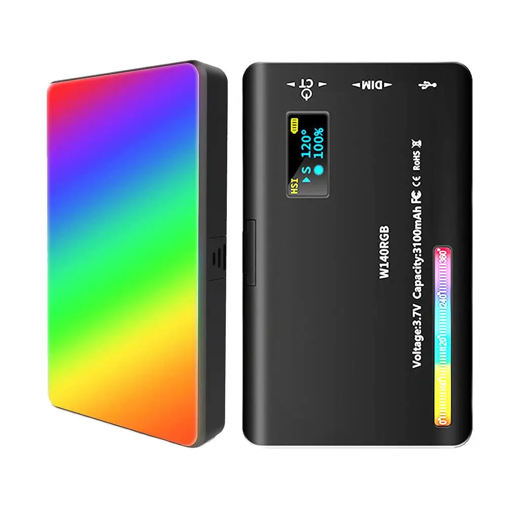 W140 Rgb Led Video Panel Fill Light Set 2500k-9000k Pocket Portable Hand-held Beauty Camera Lamp Kit For Live Vlog
W140 Rgb Led Video Panel Fill Light Set 2500k-9000k Pocket Portable Hand-held Beauty Camera Lamp Kit For Live Vlog