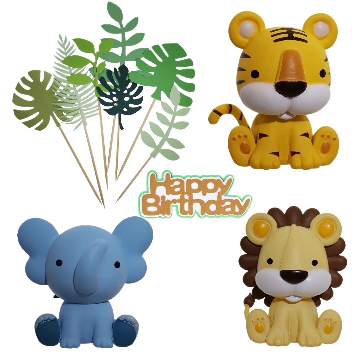 Safari Jungle Forest Animals Cake Topper Set Children's Happy Birthday Cake Toppers Baking Tool Cake Decorations
Safari Jungle Forest Animals Cake Topper Set Children's Happy Birthday Cake Toppers Baking Tool Cake Decorations