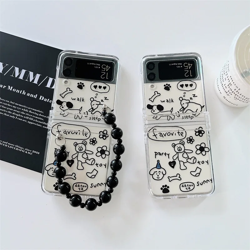 Cute Simple Line Flower Bear Dog Phone Case for Samsung Galaxy ZFlip 4 3 Hard Cover for ZFlip3 Zflip4 Solid Shell Bracket
Cute Simple Line Flower Bear Dog Phone Case for Samsung Galaxy ZFlip 4 3 Hard Cover for ZFlip3 Zflip4 Solid Shell Bracket