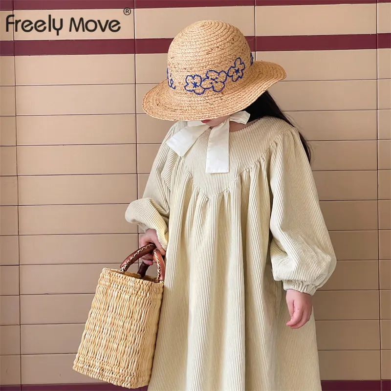 Freely Move Autumn Kids Baby Girls Puff Sleeve Corduroy Dresses for Girls Dresses Winter Kids Girl Dress Girl Solid Ruffle Dress
Freely Move Autumn Kids Baby Girls Puff Sleeve Corduroy Dresses for Girls Dresses Winter Kids Girl Dress Girl Solid Ruffle Dress