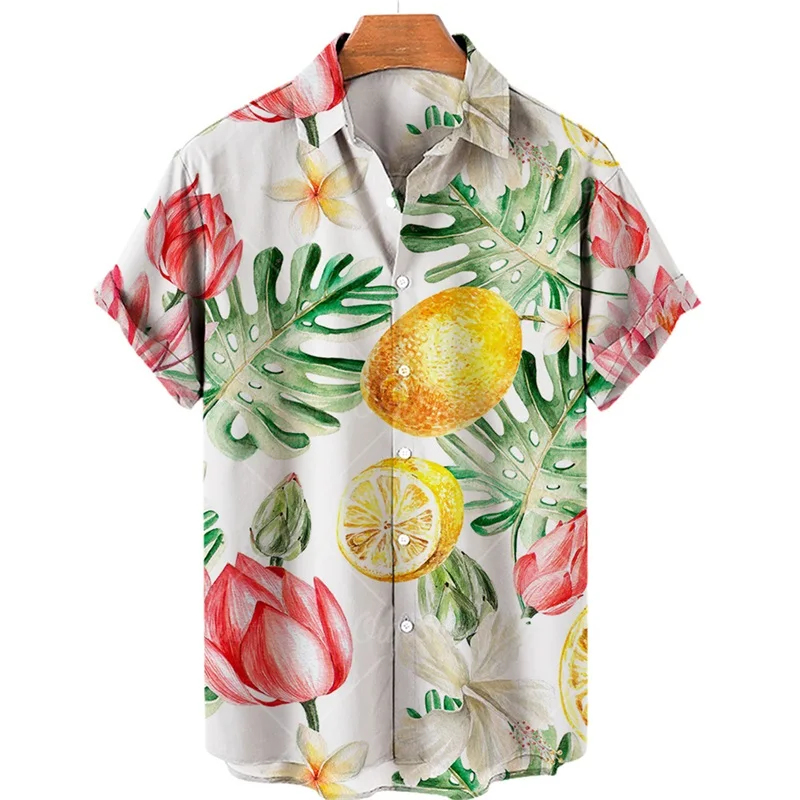 Fun Fruit 3D Printing New Men's Shirts Short Sleeves Casual Fashion Loose Breathable Hawaiian Daily Street Oversized Beach Tops
Fun Fruit 3D Printing New Men's Shirts Short Sleeves Casual Fashion Loose Breathable Hawaiian Daily Street Oversized Beach Tops