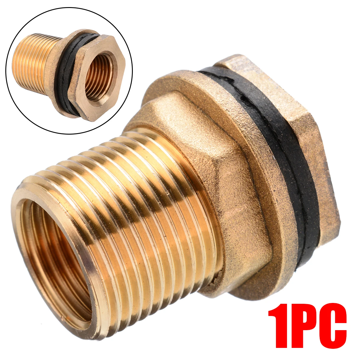 Brass Water Tank Connector 3/4 Male Threaded Plumbing Pipe Fittings Bulkhead Nut Jointer Garden Water Tap Connector Fittings
Brass Water Tank Connector 3/4 Male Threaded Plumbing Pipe Fittings Bulkhead Nut Jointer Garden Water Tap Connector Fittings