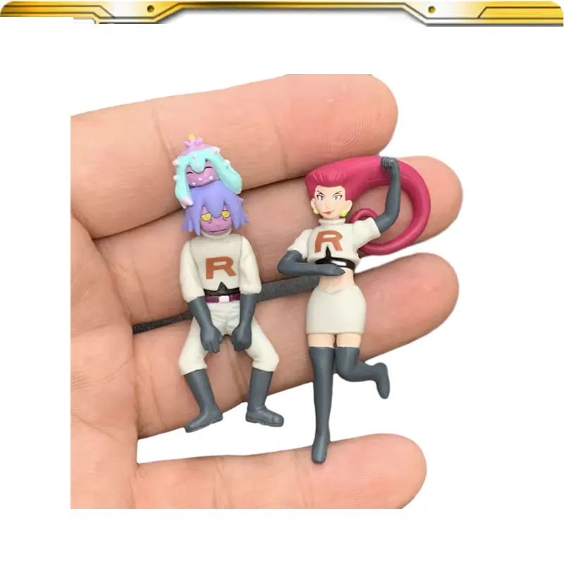 Pokemon Rocket Team Jessie James Mini Edition Villain Anime Action Figures Collectible Model Kawaii for Children Gifts
Pokemon Rocket Team Jessie James Mini Edition Villain Anime Action Figures Collectible Model Kawaii for Children Gifts