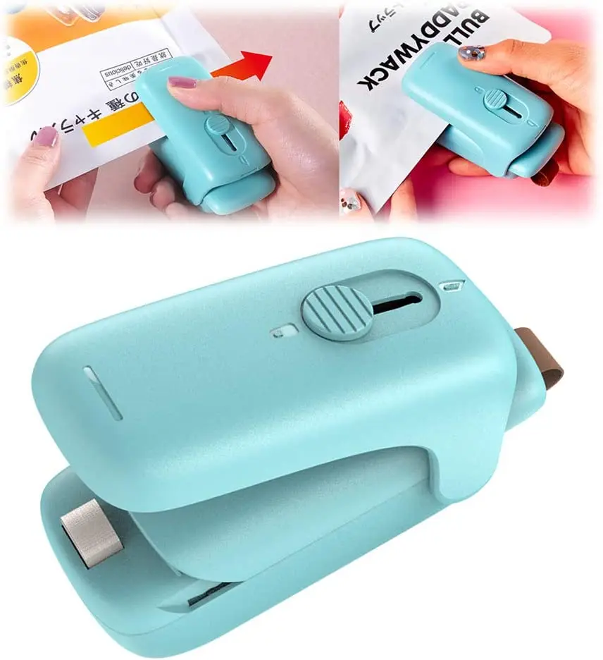 Mini Chip Bag Sealer, Handheld Heat Vacuum Sealer and Cutter, Portable Chip Bag Resealer Machine for Snack Plastic Fresh Bags
Mini Chip Bag Sealer, Handheld Heat Vacuum Sealer and Cutter, Portable Chip Bag Resealer Machine for Snack Plastic Fresh Bags