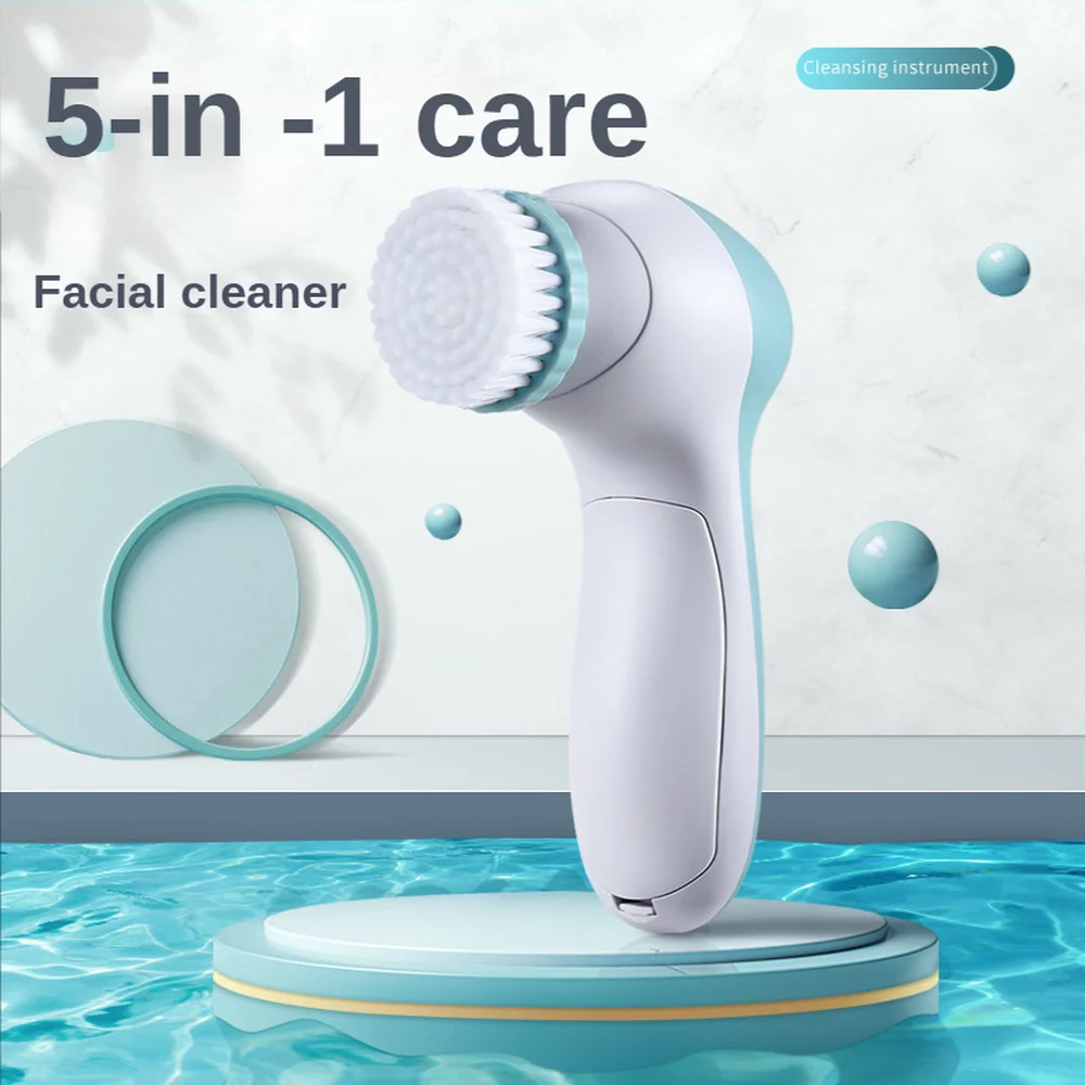 5-in-1 Electric Facial Cleanser Multi-function Rotary Massage Facial Cleanser Purify Blackheads Pore Deep Cleansing Facial Brush
5-in-1 Electric Facial Cleanser Multi-function Rotary Massage Facial Cleanser Purify Blackheads Pore Deep Cleansing Facial Brush