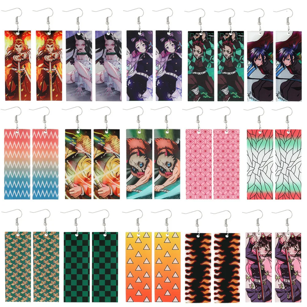 Anime Acrylic Drop Earrings Demon Slayer Kimetsu No Yaiba Blade Of Ghost Earings For Women Girl Cosplay Jewelry Accessories Gift
Anime Acrylic Drop Earrings Demon Slayer Kimetsu No Yaiba Blade Of Ghost Earings For Women Girl Cosplay Jewelry Accessories Gift