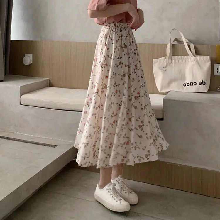 Caofeimao Women Floral Print Long Skirts Summer Female High Elastic Waist Korean Style Pleated Slim A-Line Skirt korean style
Caofeimao Women Floral Print Long Skirts Summer Female High Elastic Waist Korean Style Pleated Slim A-Line Skirt korean style
