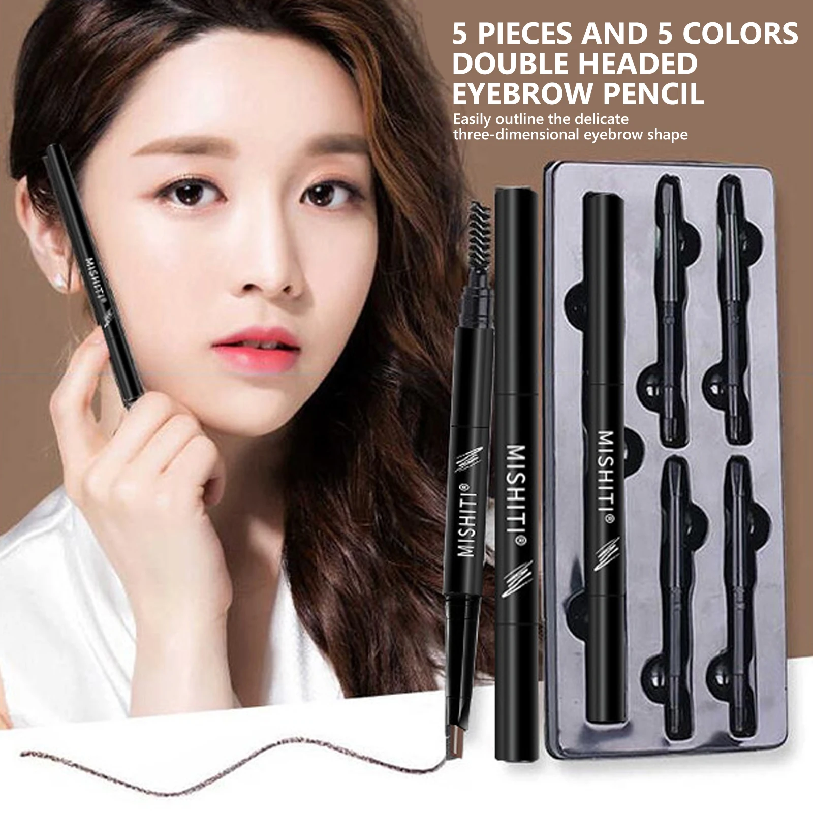 5pcs/Set Replacement Cores Double Ended Eyebrow Pencil Kit Waterproof Long Lasting Rotatable Triangle Eye Brow Tattoo Pen Makeup
5pcs/Set Replacement Cores Double Ended Eyebrow Pencil Kit Waterproof Long Lasting Rotatable Triangle Eye Brow Tattoo Pen Makeup