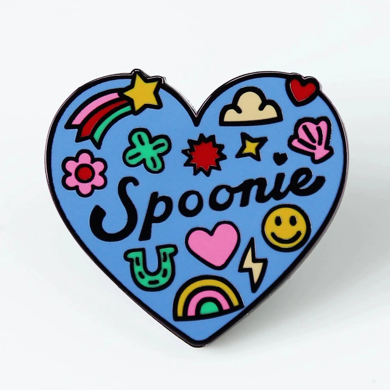 Spooky Spoonie Heart Chronic Disease Brooch Enamel Pin Brooches Metal Badges Lapel Pins Denim Jacket Jewelry Accessories Gifts
Spooky Spoonie Heart Chronic Disease Brooch Enamel Pin Brooches Metal Badges Lapel Pins Denim Jacket Jewelry Accessories Gifts