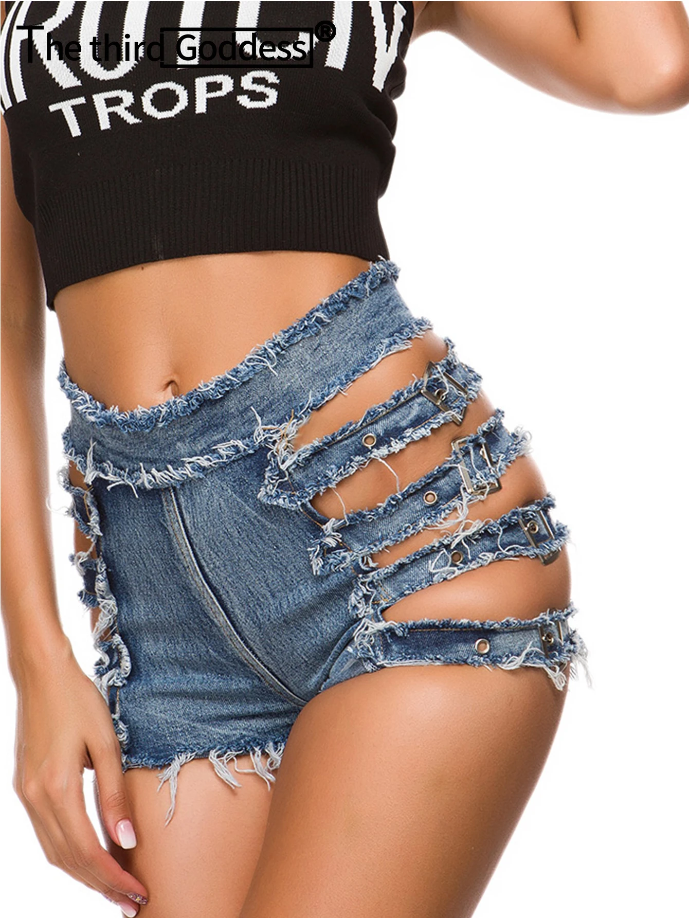 

Sexy Summer High Waisted Hole Denim Shorts Women clothing Fashion Casual Jean shorts Ripped Jeans Woman Short Femme Hotpants New