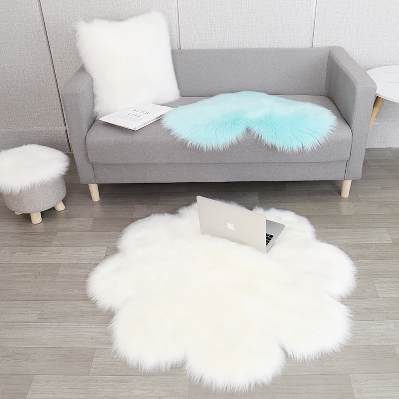 Flower Shape Plush Soft Bedroom Carpets Rugs for Living Room Modern Home Decoration Solid Color Fluffy Floor Mats
Flower Shape Plush Soft Bedroom Carpets Rugs for Living Room Modern Home Decoration Solid Color Fluffy Floor Mats