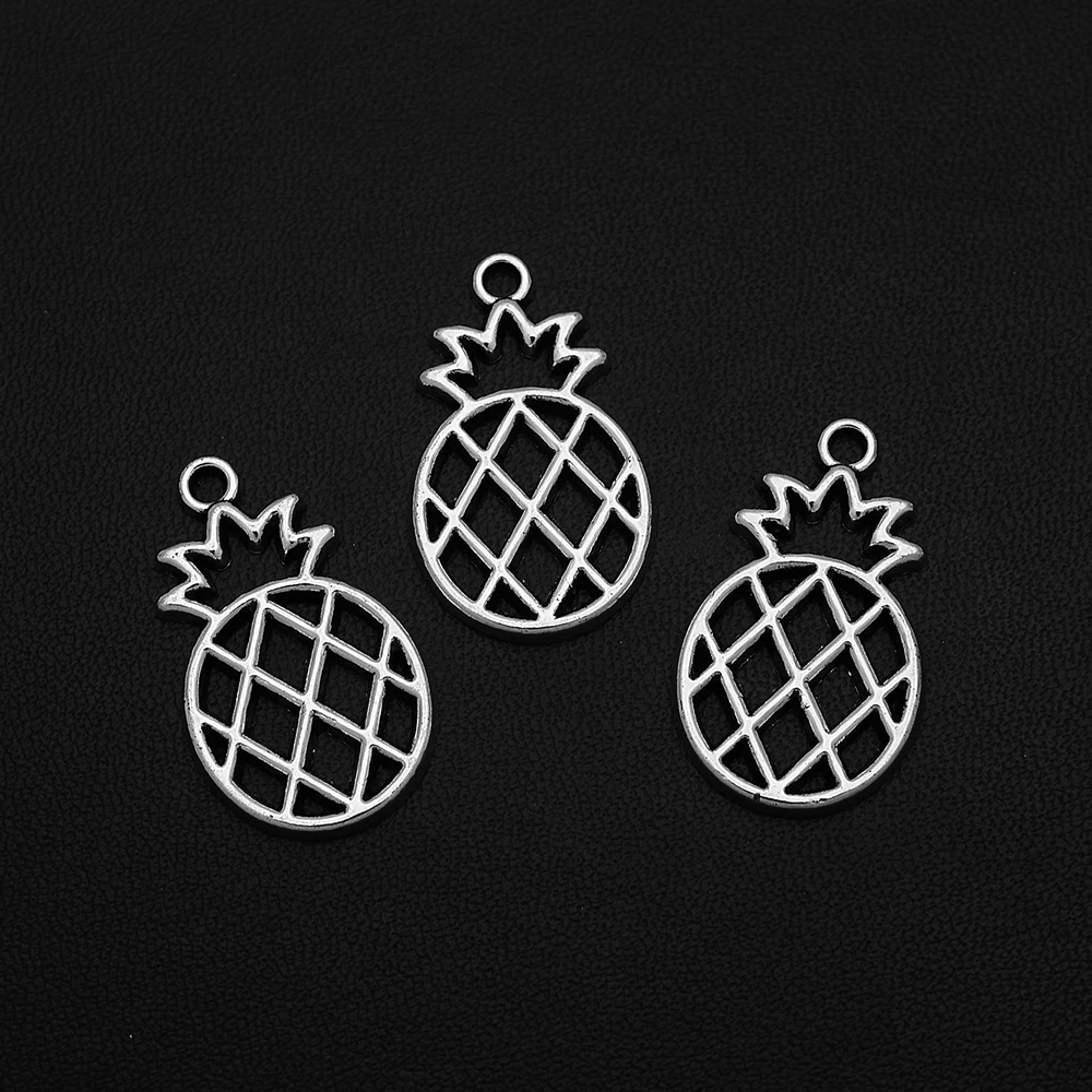 5pcs/Lots17x29mm Antique Silver Plated Pineapple Hollow Charm Tropical Fruit Pendants For Jewlery Making Bracelets Accessories
5pcs/Lots17x29mm Antique Silver Plated Pineapple Hollow Charm Tropical Fruit Pendants For Jewlery Making Bracelets Accessories