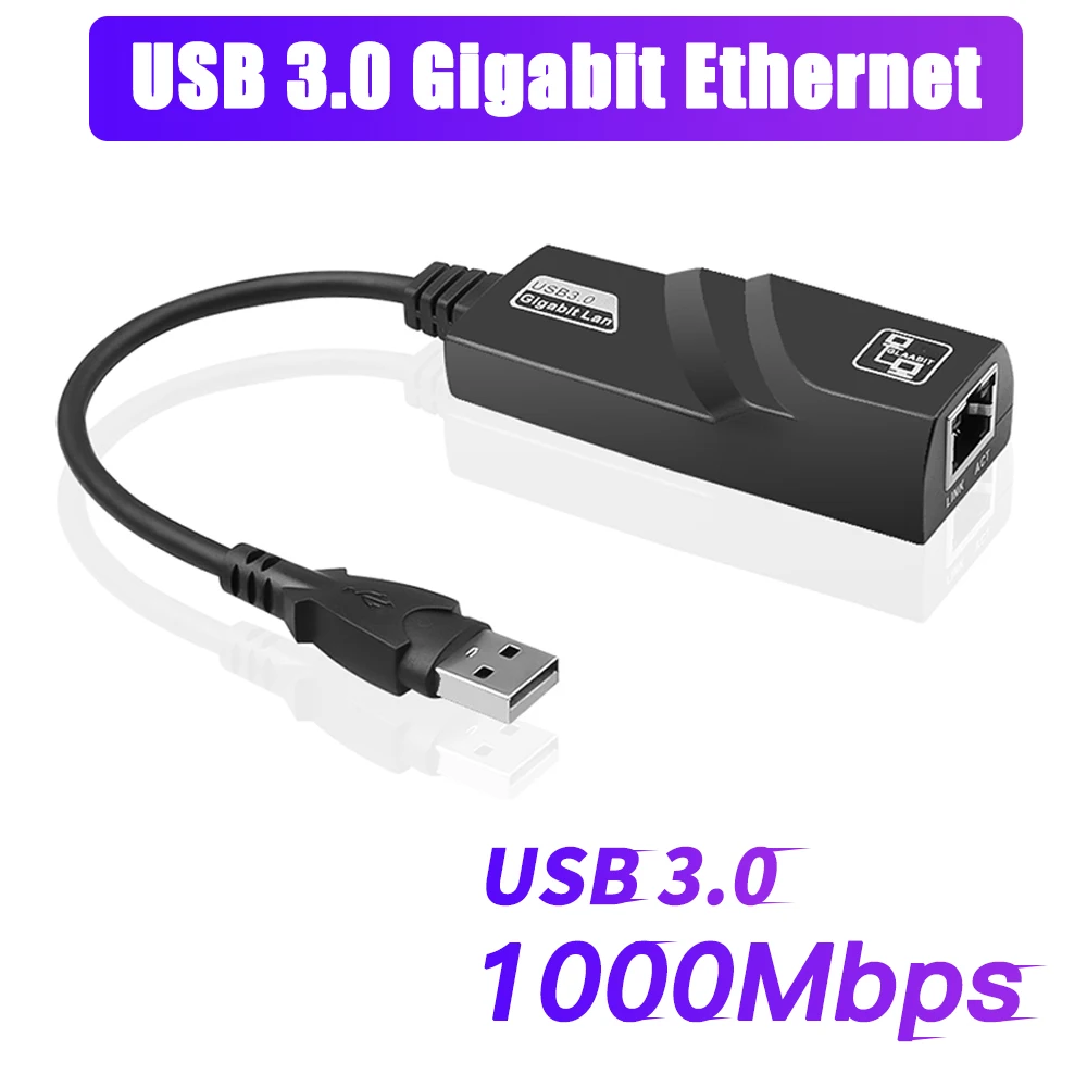 Адаптер Ethernet с USB 3,0 на Rj45 Lan, 1000 Мбит/с, USB, гигабитная сетевая карта Ethernet RTL8153 для ПК, Macbook, ноутбука
Адаптер Ethernet с USB 3,0 на Rj45 Lan, 1000 Мбит/с, USB, гигабитная сетевая карта Ethernet RTL8153 для ПК, Macbook, ноутбука
