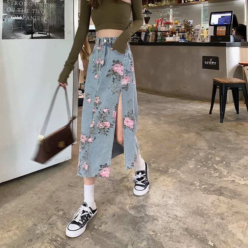Oversized Fat MM Design Feeling Side Split Denim Skirt Women's Spring/Summer High Waist Slim Fragmented Flower Wrapped Hip Skirt
Oversized Fat MM Design Feeling Side Split Denim Skirt Women's Spring/Summer High Waist Slim Fragmented Flower Wrapped Hip Skirt
