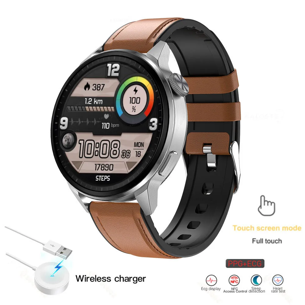 New NFC Smart Watch Men Sports GPS Track Watches Women Wireless Charging Custom Dial Call Heart Rate ECG Smartwatch For Samsung
New NFC Smart Watch Men Sports GPS Track Watches Women Wireless Charging Custom Dial Call Heart Rate ECG Smartwatch For Samsung