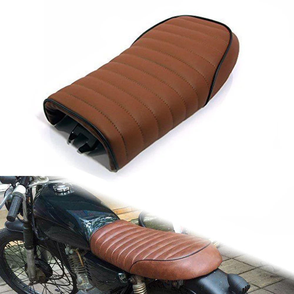 Brown Motorcycle Flat brat Styling Vintage Saddle Cafe Racer Seat For Honda Brown CB200 CB350 CB400 Yamaha SR400/500 XJ XS KZ
Brown Motorcycle Flat brat Styling Vintage Saddle Cafe Racer Seat For Honda Brown CB200 CB350 CB400 Yamaha SR400/500 XJ XS KZ