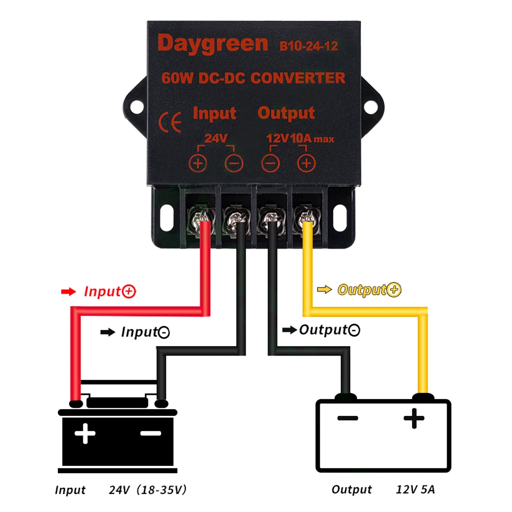 Temperature Converter Voltage Regulator 10A 120W 1pcs 95% B10-24-12 DC 12V Disconnected Overvoltage Protection
Temperature Converter Voltage Regulator 10A 120W 1pcs 95% B10-24-12 DC 12V Disconnected Overvoltage Protection