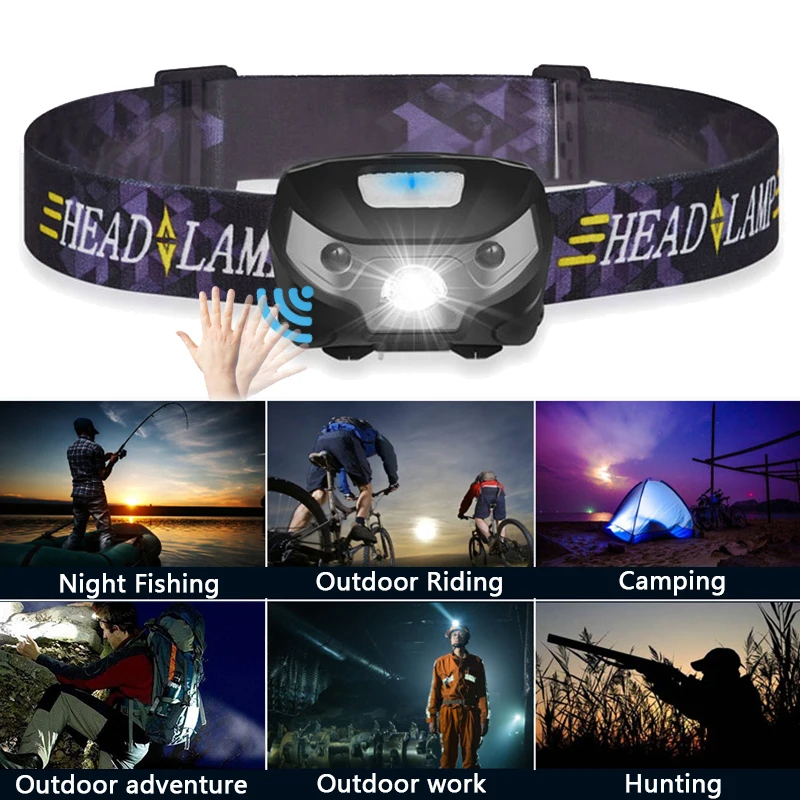 Светодиодный налобный фонарь с зарядкой от USB и встроенным аккумулятором, портативный мини-фонарь с датчиком движения тела, лампа для рыбал...
Светодиодный налобный фонарь с зарядкой от USB и встроенным аккумулятором, портативный мини-фонарь с датчиком движения тела, лампа для рыбал...