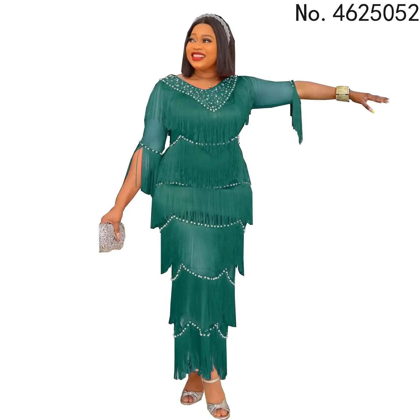 Tassel African Dresses for Women Summer Sexy African Women V-neck Solid Color Long Dress African Clothes Women
Tassel African Dresses for Women Summer Sexy African Women V-neck Solid Color Long Dress African Clothes Women