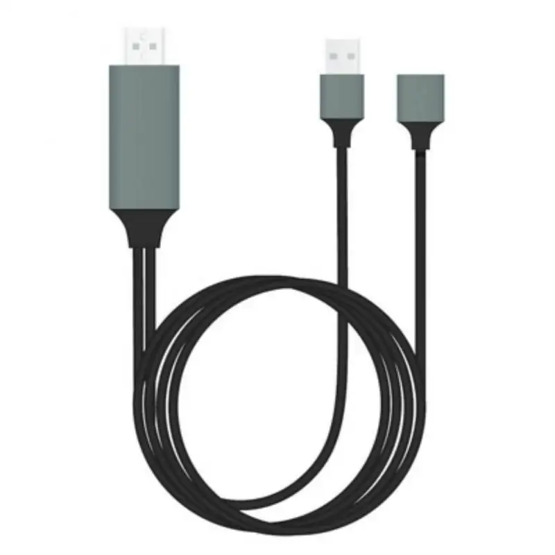 Av Hd Tv Digital Video 1080p Universal Usb To Hdmi-compatible Mirror Cable Smart Converter Cable Hree-in-one Converter Adapter
Av Hd Tv Digital Video 1080p Universal Usb To Hdmi-compatible Mirror Cable Smart Converter Cable Hree-in-one Converter Adapter