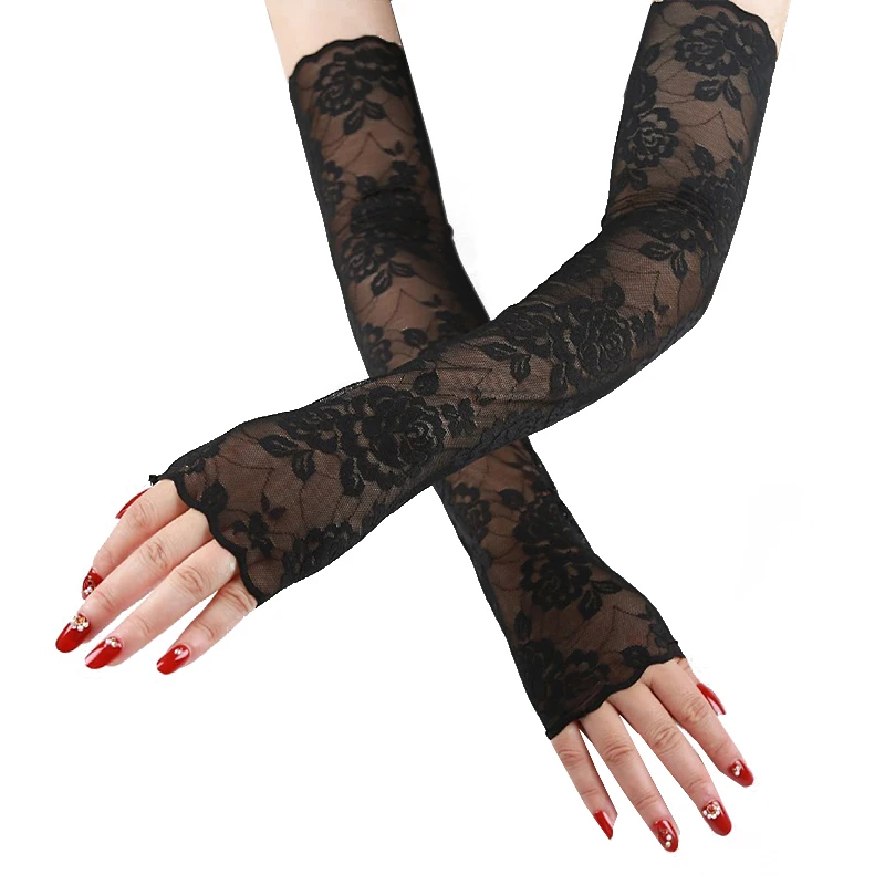 Ladies Lace Arm Sleeve Elastic Sleeve Mittens Covered Fingerless Driving Gloves Summer Sunscreen Long Mesh Cuff Fake Sleeves
Ladies Lace Arm Sleeve Elastic Sleeve Mittens Covered Fingerless Driving Gloves Summer Sunscreen Long Mesh Cuff Fake Sleeves