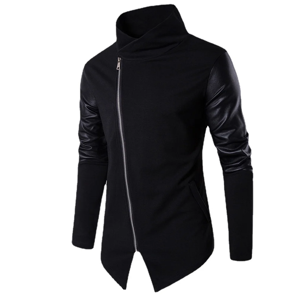 Autumn and Winter New Men's Cardian Sinle-Breasted Fasion Knit Sweater Stitcin Colorblock Stand Collar Eurocode Size
Autumn and Winter New Men's Cardian Sinle-Breasted Fasion Knit Sweater Stitcin Colorblock Stand Collar Eurocode Size