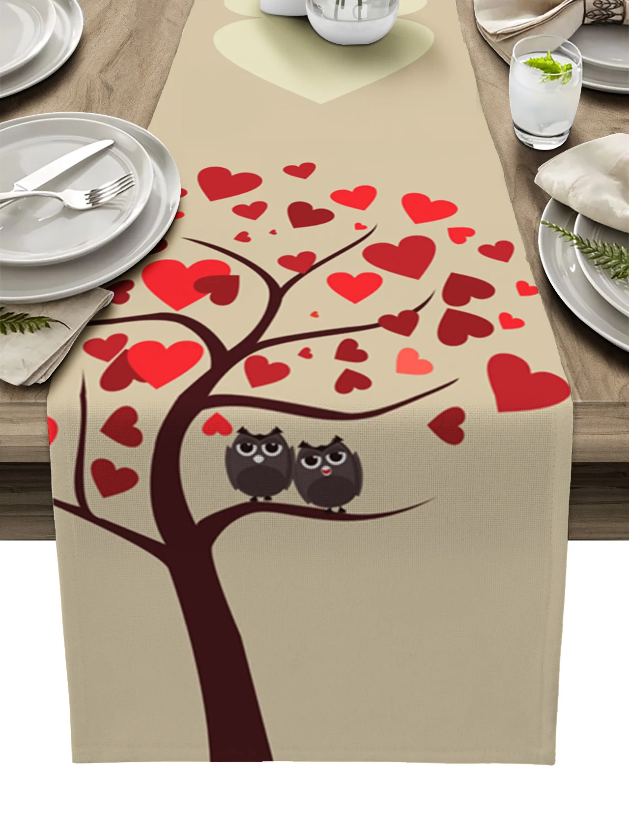 Owl Branch Love Heart Table Runners Kitchen Table Decoration Dining Table Runners Wedding Party Table Decor
Owl Branch Love Heart Table Runners Kitchen Table Decoration Dining Table Runners Wedding Party Table Decor