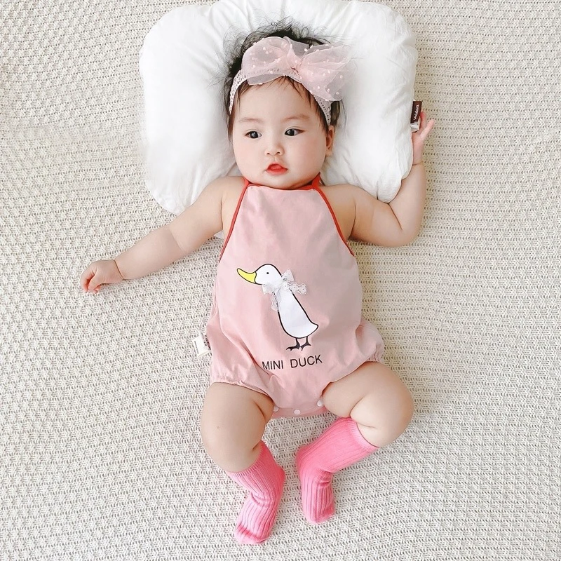 Baby Summer Clothing Newborn Baby Girls Boys Sling Romper Cute Cartoon Duck Sleeveless Toddler One Piece
Baby Summer Clothing Newborn Baby Girls Boys Sling Romper Cute Cartoon Duck Sleeveless Toddler One Piece