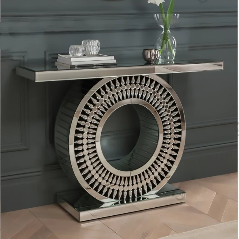 Coolbang Home Furniture Glass Silver Mirrored Table Diamond Crystal Console Tables Comedores Modernos Muebles
Coolbang Home Furniture Glass Silver Mirrored Table Diamond Crystal Console Tables Comedores Modernos Muebles