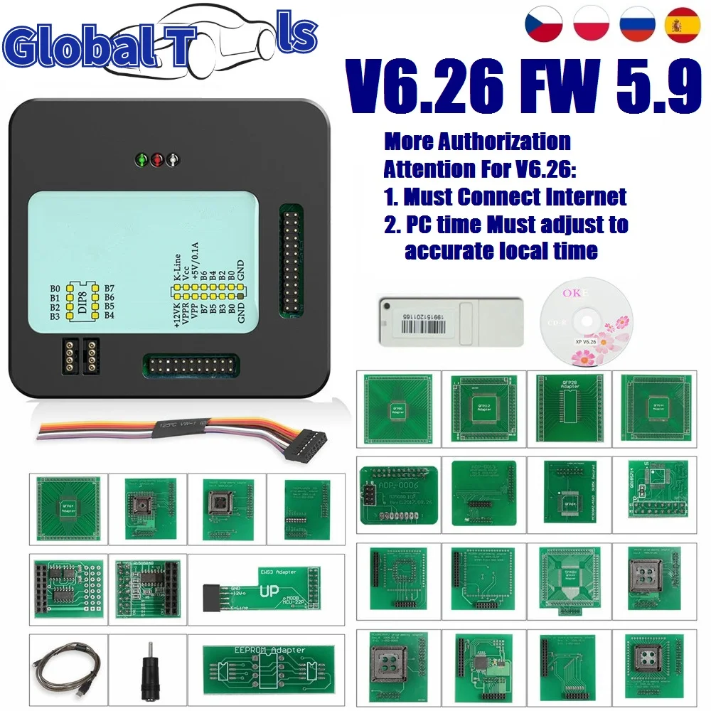 X-PROG M 6.50 ECU Programmer Full Adapters ECU Chip Tunning Tool XPROG V6.50 Add New Authorization V6.26 Car Diagnostic Tool
X-PROG M 6.50 ECU Programmer Full Adapters ECU Chip Tunning Tool XPROG V6.50 Add New Authorization V6.26 Car Diagnostic Tool