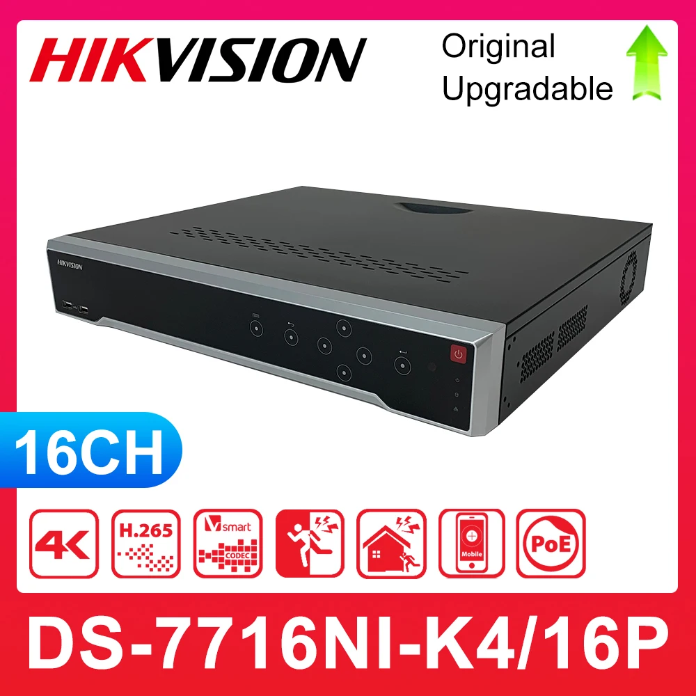 Английский-Ver DS-7716NI-K4/16 P 16-канальный сетевой видеорегистратор с 4SATA ,4K сетевой видеорегистратор до 8 Мп, с 16 портами PoE, третья-стандартная поддержка камеры
Английский-Ver DS-7716NI-K4/16 P 16-канальный сетевой видеорегистратор с 4SATA ,4K сетевой видеорегистратор до 8 Мп, с 16 портами PoE, третья-стандартная поддержка камеры