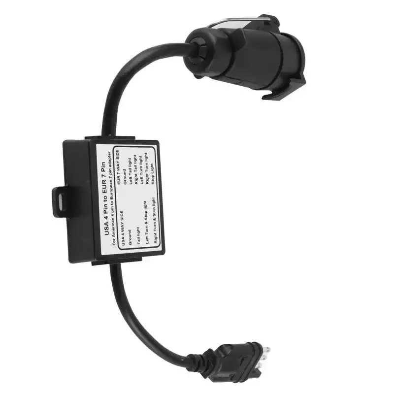 Automobile accessories Trailer Connector Light Converter USA 4 Pin to EUR 7 Pin Adapter Stop/Brake Signal Separating Trailer Ada
Automobile accessories Trailer Connector Light Converter USA 4 Pin to EUR 7 Pin Adapter Stop/Brake Signal Separating Trailer Ada