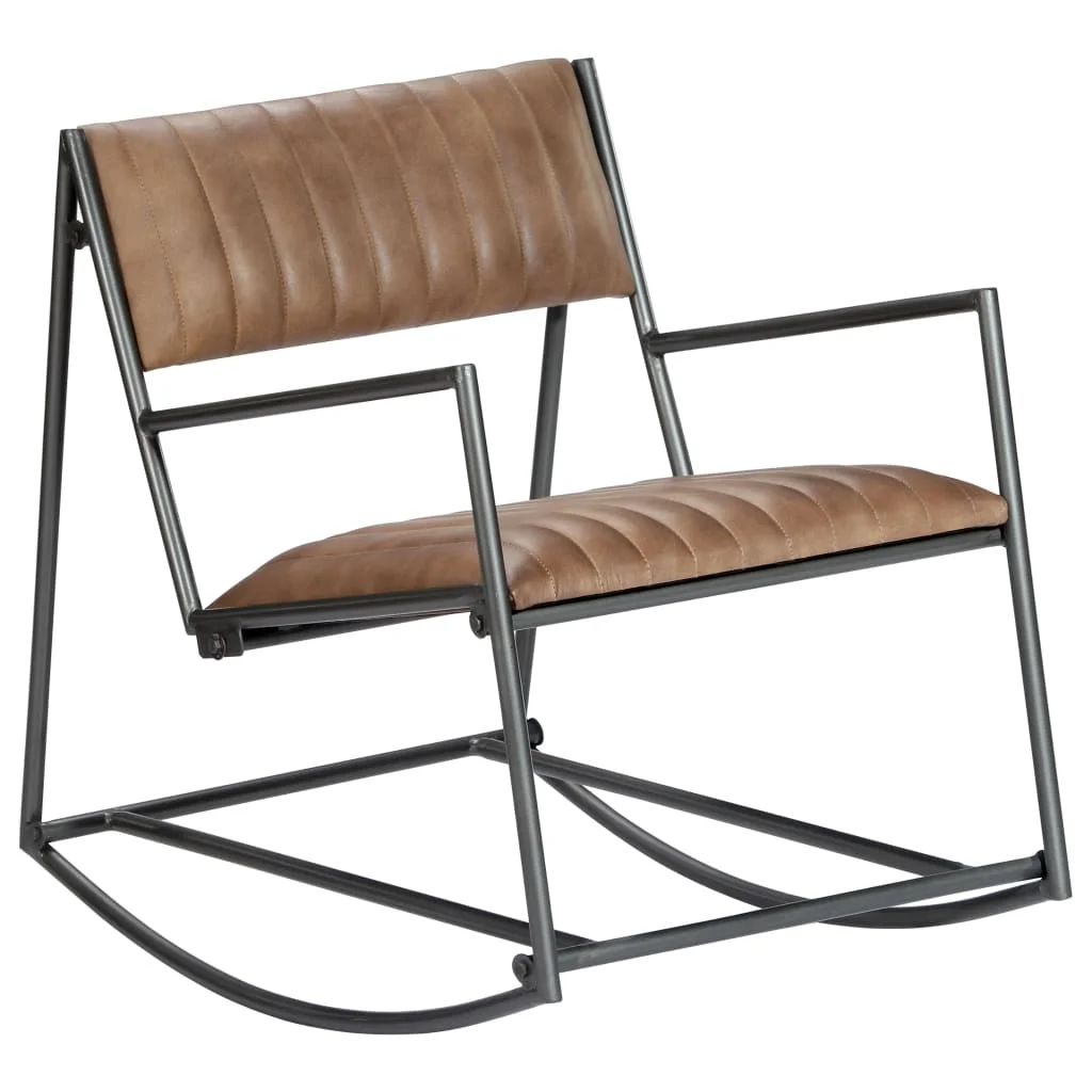 Rocking Chair light brown genuine leather 
Rocking Chair light brown genuine leather