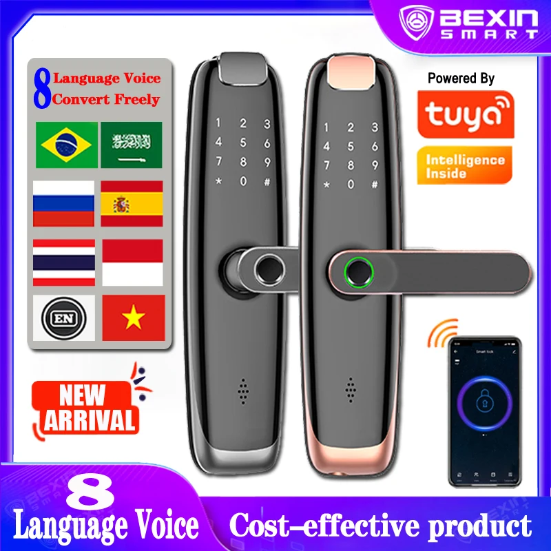 Оптовая продажа, Экономичный новый биометрический дверной замок Tuya со сканером отпечатков пальцев
Оптовая продажа, Экономичный новый биометрический дверной замок Tuya со сканером отпечатков пальцев