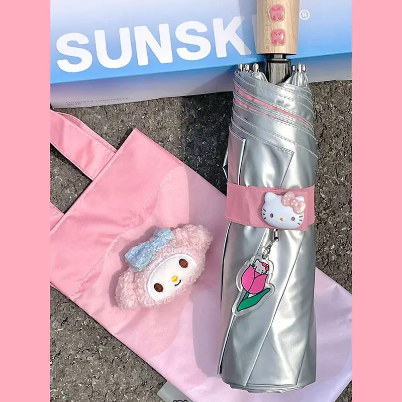 Sanrios Kawaii Umbrella Hello Kitty Anime Cartoon Folding Fashion Y2K Portable Rain Accessories Sunshade Sunscreen Uv Protection
Sanrios Kawaii Umbrella Hello Kitty Anime Cartoon Folding Fashion Y2K Portable Rain Accessories Sunshade Sunscreen Uv Protection