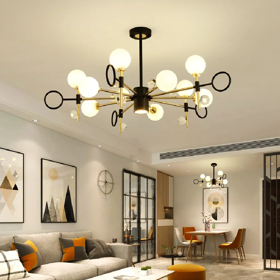 Modern Simple Living Room Chandelier Lamp Nordic Style Dining Room Bedroom Study Led Lighting Creative Home Deco Hanging Lights
Modern Simple Living Room Chandelier Lamp Nordic Style Dining Room Bedroom Study Led Lighting Creative Home Deco Hanging Lights