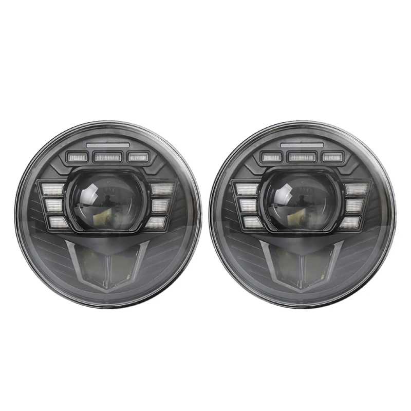 7 Inch LED Headlights, Round Headlights DRL Amber Turn Signal Compatible With Jeep Wrangler JK TJ CJ L
7 Inch LED Headlights, Round Headlights DRL Amber Turn Signal Compatible With Jeep Wrangler JK TJ CJ L
