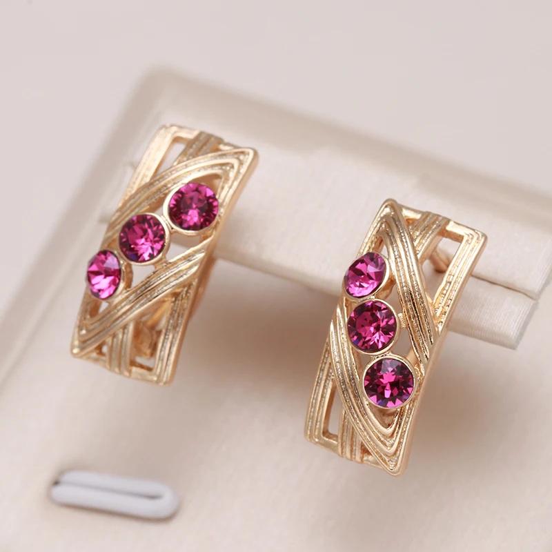 Kinel New Square Oval Red Natural Zircon Drop Earrings Fashion 585 Rose Gold Color Women Hollow Flower Earrings Vintage Jewelry 
Kinel New Square Oval Red Natural Zircon Drop Earrings Fashion 585 Rose Gold Color Women Hollow Flower Earrings Vintage Jewelry