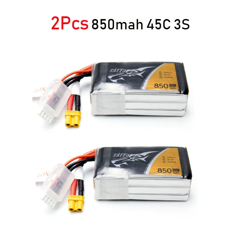 2 шт. ACE TATTU 3S 11,1 В 850 мАч 45C литий-полимерный аккумулятор для летающего крыла FW200 вертолета на дистанционном управлении
2 шт. ACE TATTU 3S 11,1 В 850 мАч 45C литий-полимерный аккумулятор для летающего крыла FW200 вертолета на дистанционном управлении