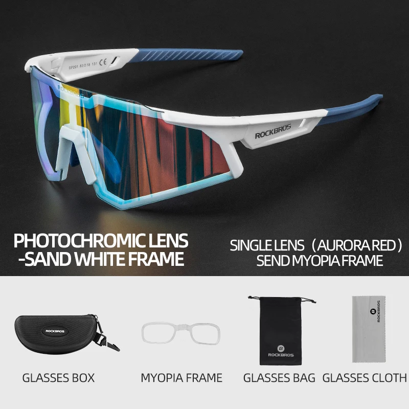 ROCKBROS Bicycle Glasses Photochromic Polarized Lens Bike Sunglasses UV400 Protection Outdoor Sport Eyewear MTB Cycling Glasses
ROCKBROS Bicycle Glasses Photochromic Polarized Lens Bike Sunglasses UV400 Protection Outdoor Sport Eyewear MTB Cycling Glasses