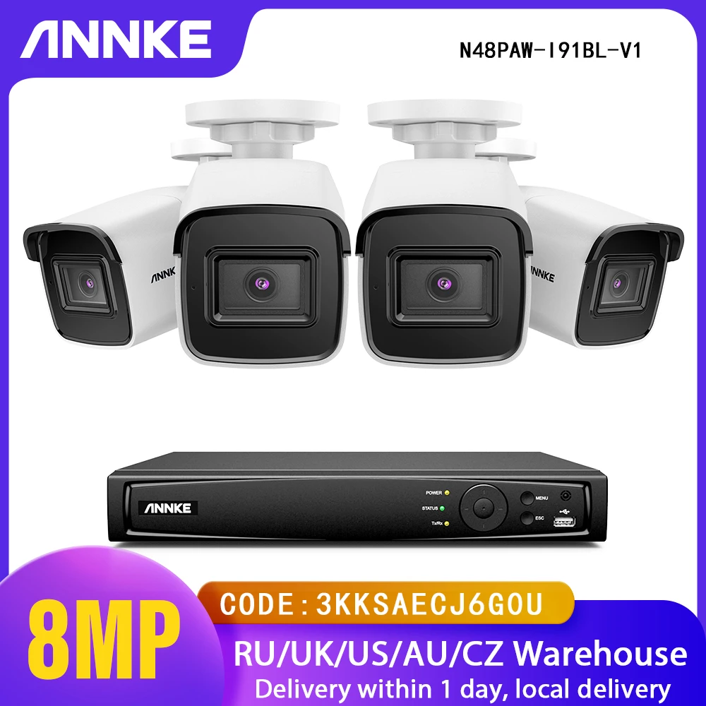 Сетевая Видеосистема безопасности ANNKE 4K Ultra HD POE с видеорегистратором 8 Мп, сетевой видеорегистратор 4K, устройство наблюдения, быстрая запись...
Сетевая Видеосистема безопасности ANNKE 4K Ultra HD POE с видеорегистратором 8 Мп, сетевой видеорегистратор 4K, устройство наблюдения, быстрая запись...