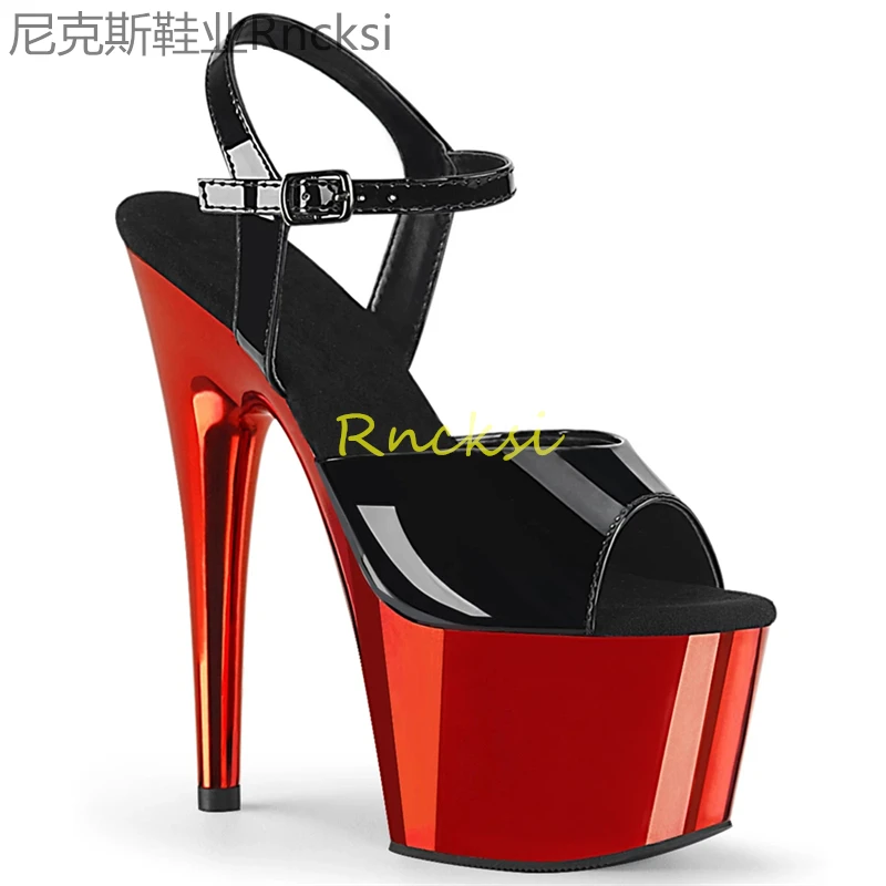 One-buckle fashion sandals with fishmouth, high-heeled women's summer stiletto dancing shoes, large size open-toed sandals
One-buckle fashion sandals with fishmouth, high-heeled women's summer stiletto dancing shoes, large size open-toed sandals