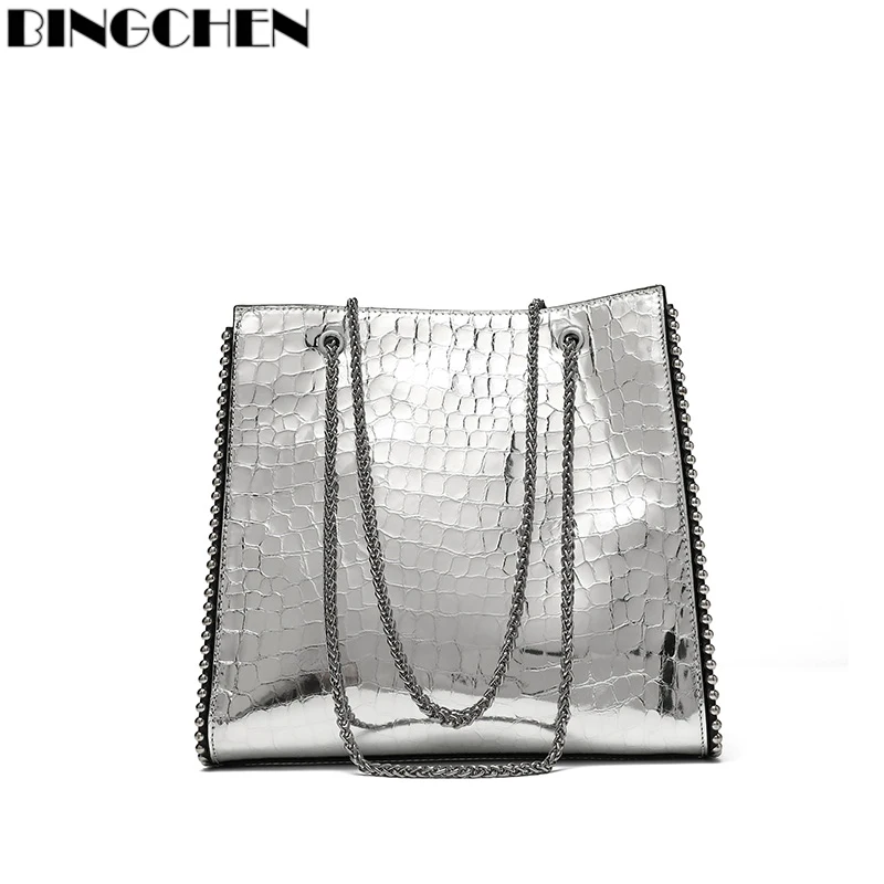 BINGCHEN 2022 Luxury Brand Cow Leather Tote Bags Designer Cowhide Handbags Women Shoulder Bags Female Large Capacity Liner Bag
BINGCHEN 2022 Luxury Brand Cow Leather Tote Bags Designer Cowhide Handbags Women Shoulder Bags Female Large Capacity Liner Bag