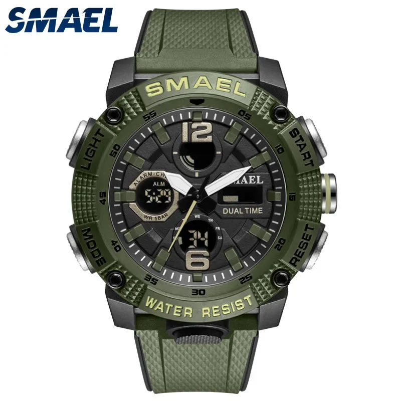 Sport Watches Waterproof 50M SMAEL Top Brand Luxury Watch Alarm Clock For Male Digital 8039 Men's Watch Wristwatch Military Army
Sport Watches Waterproof 50M SMAEL Top Brand Luxury Watch Alarm Clock For Male Digital 8039 Men's Watch Wristwatch Military Army