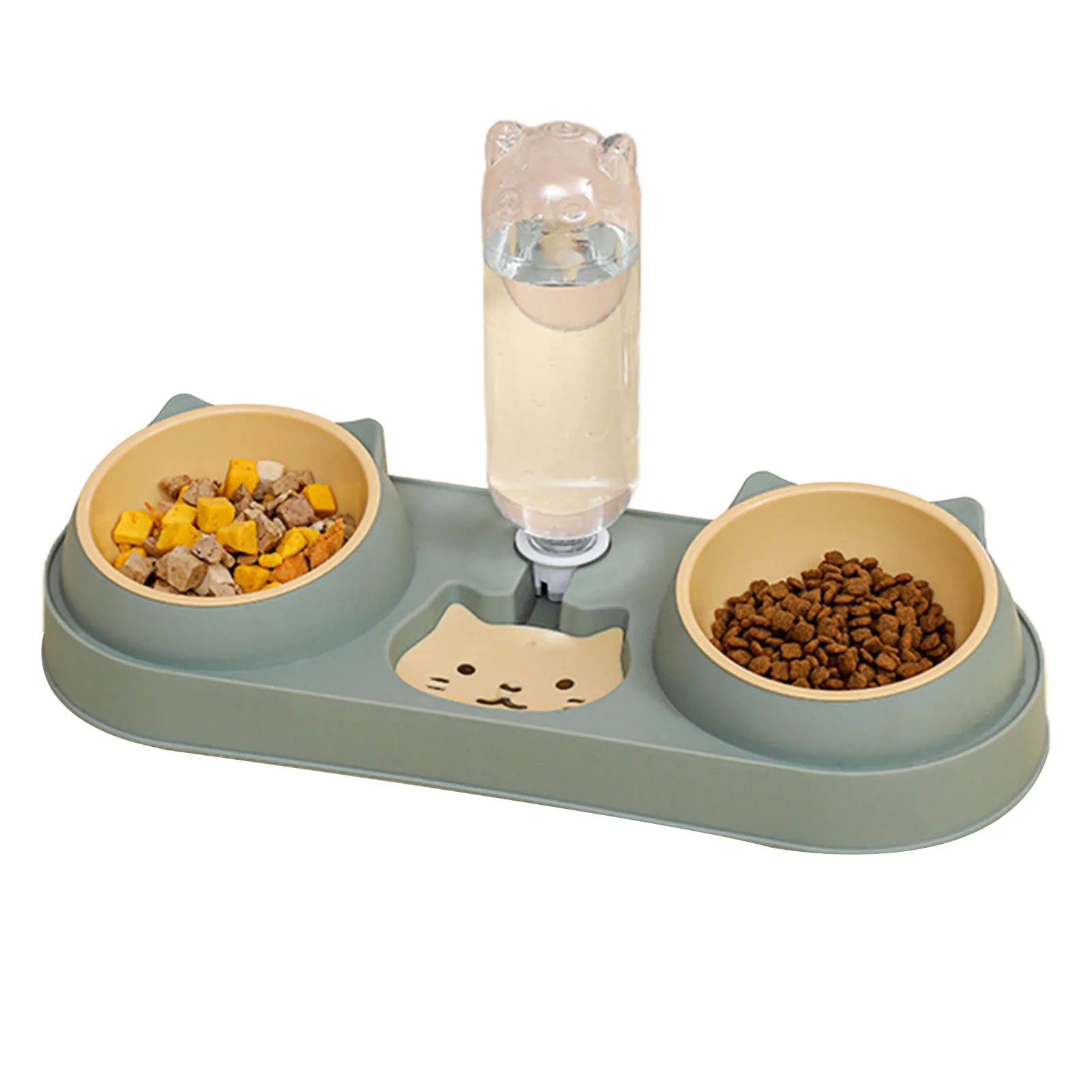 Double Dog Cat Bowls with Water Dispenser Tilted Cat Food Dishes for Indoor Pet Durable Wet and Dry Food Bowl Set Pets Bowl E2S
Double Dog Cat Bowls with Water Dispenser Tilted Cat Food Dishes for Indoor Pet Durable Wet and Dry Food Bowl Set Pets Bowl E2S