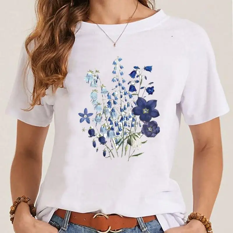 Футболка женская с коротким рукавом, милый Графический топ с цветочным принтом, модная одежда, мультяшная одежда, на весну-лето
Футболка женская с коротким рукавом, милый Графический топ с цветочным принтом, модная одежда, мультяшная одежда, на весну-лето